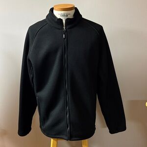 Mens Izod Black Full-Zip Jacket